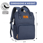 Motherly Crown Diaper Bag for Moms – Water-Resistant Travel & Maternity Bag with Multiple Pockets & 6-Month Warranty