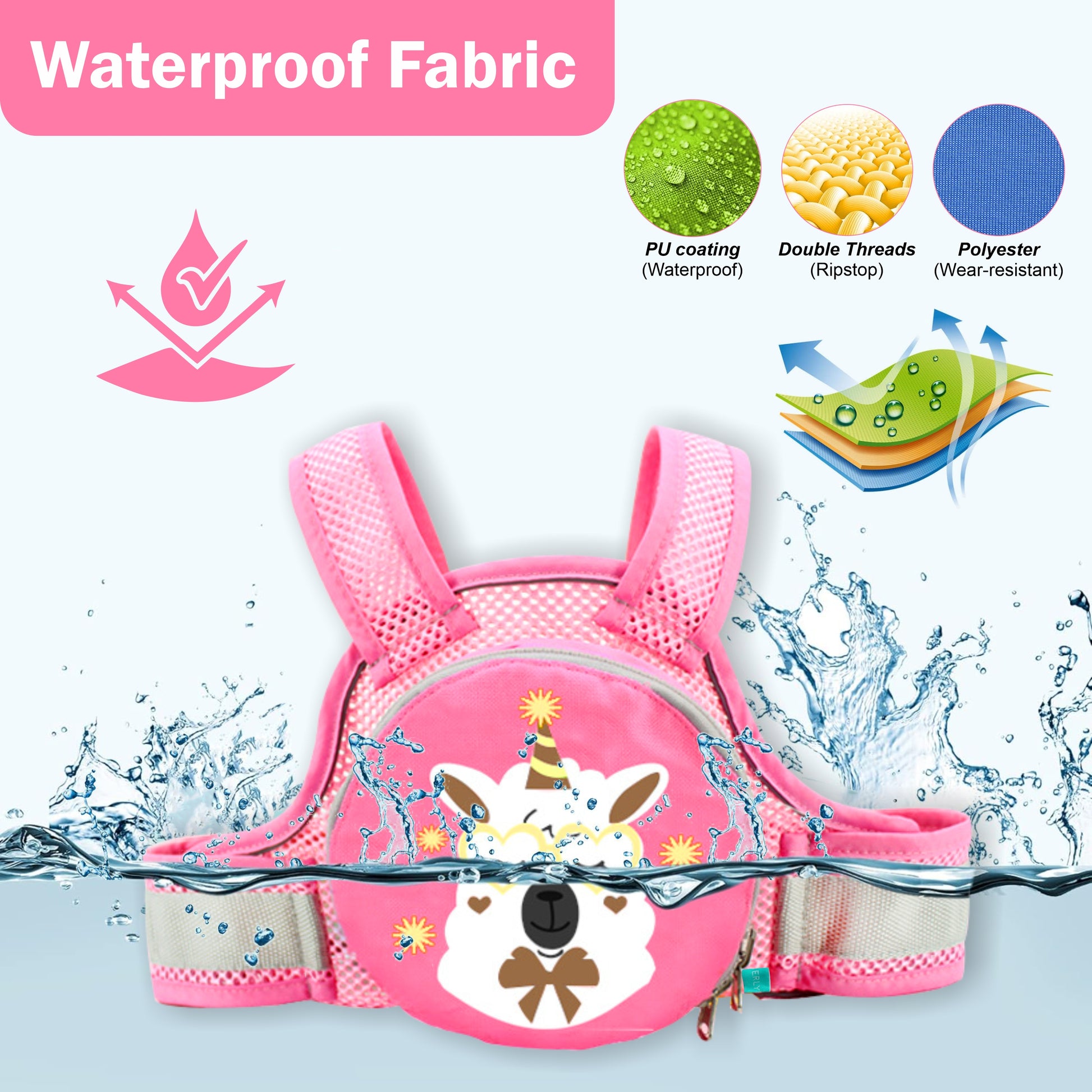 Motherly Children's Motorcycle Safety Harness Safe, Stylish Riding Companion with Two Wheeler Child Safety Belt - MOTHERLY