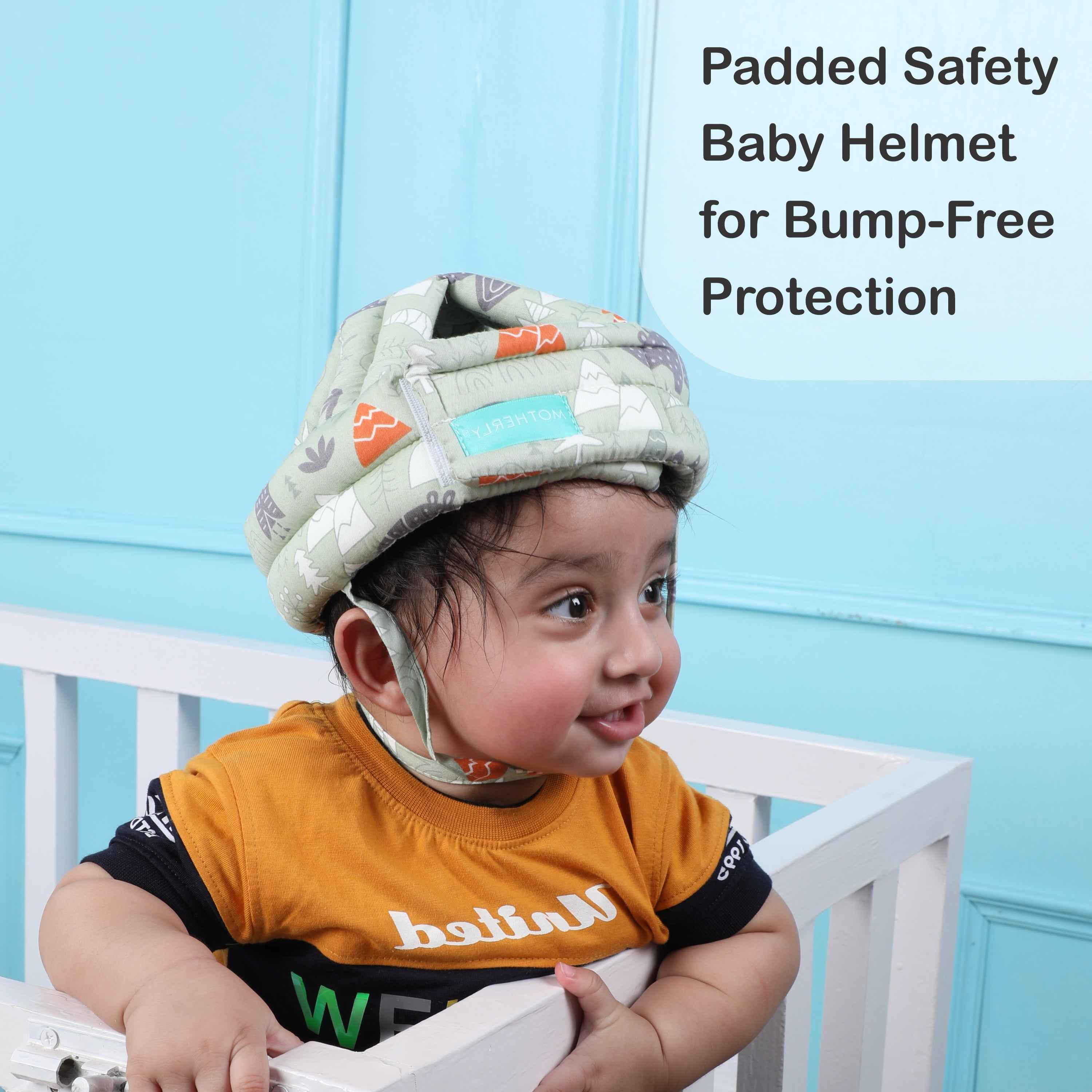 Safety Baby Helmet - Green Forest