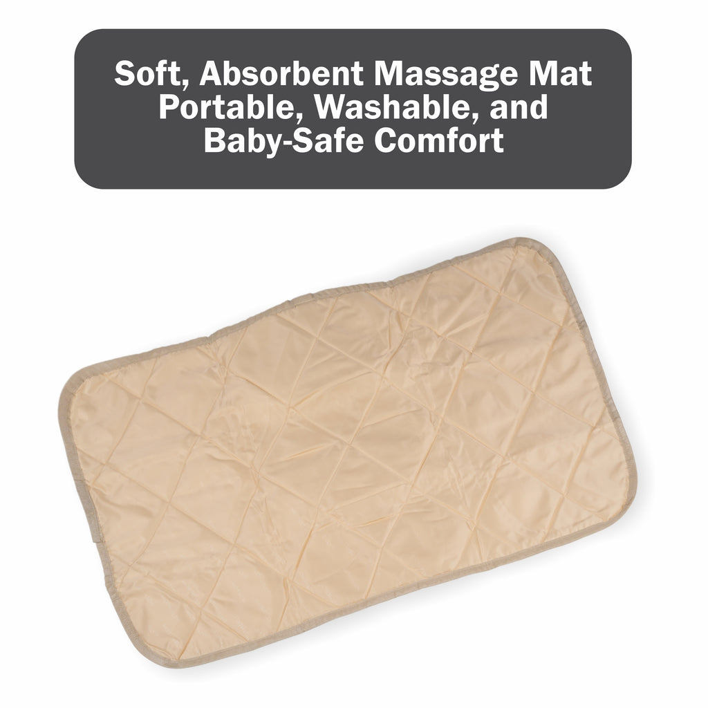 Motherly Oil Massage Mat for Newborn Baby, Reusable & Washable Portable Massage Pad (72 x 42 cm, 0-12 Months) - MOTHERLY