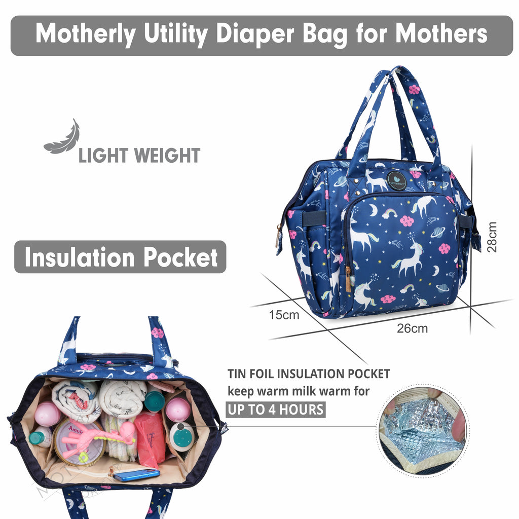Motherly Mini Diaper Bag for Mothers | Small Diaper handbag for mom for travel - MOTHERLY