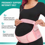 Motherly Maternity Belt for Belly Support, Pregnancy Support Belt Pre Natal-Belly Band, Adjustable & Breathable Waist Support Belt for Pregnancy, Helps in Back Pain, Pre and Postpartum (Medium)