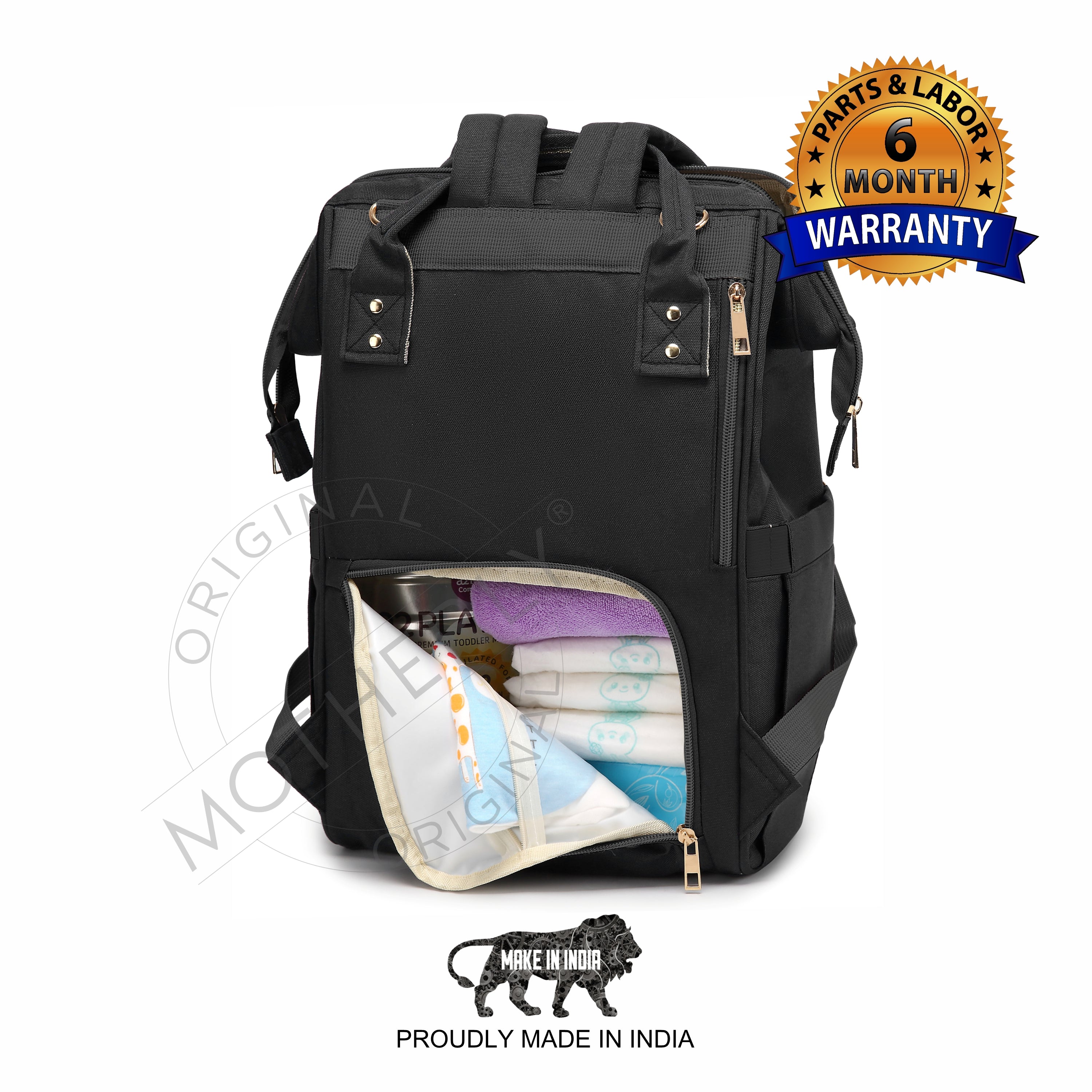 Motherly Everyday Diaper Bag for Mothers for Travel, Maternity Bag for Newborn Baby, Mother Travelling Bag, Multiple Pocket Water Resistant Hospital Bag for moms with 6 Month Warranty - MOTHERLY