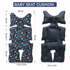 Motherly Baby Stroller Seat Cushion for Strollers, Car Seat & Chair, Breathable, Multi-purpose All-in-one Infant Carriage Cushion, High Chair Seat Cushion, Push Chair Stroller Cushion - MOTHERLY