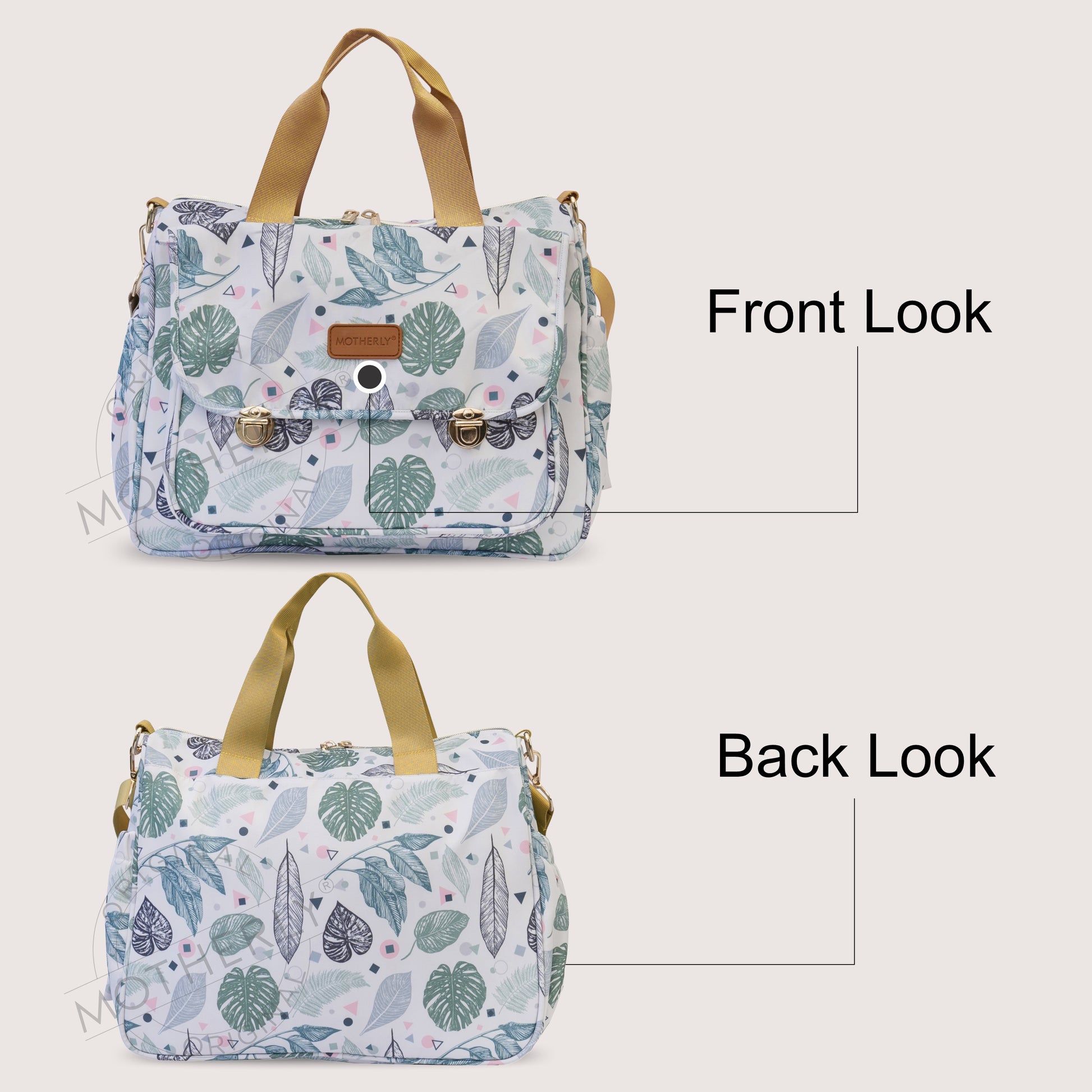 Motherly Glory Tote Diaper Bag for Mothers for Travel, Maternity Bag for Newborn Baby, Mothers Travelling Bag, Multiple Pocket Water Resistant Baby Bag, Hospital Bag for moms - MOTHERLY