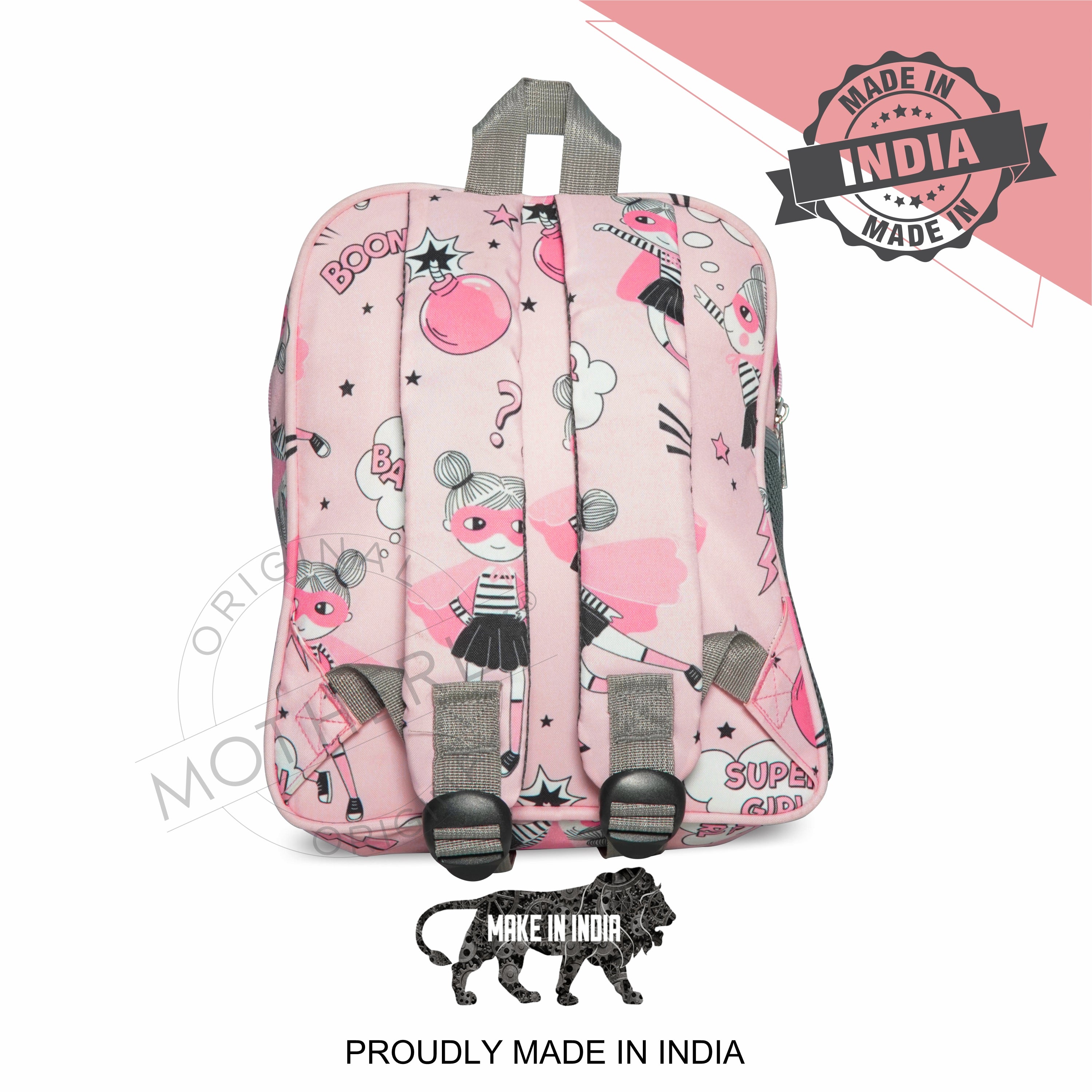 Motherly Kindergarten Backpack, Daycare Bags for Kids, Toddler Bag, Creche Bag Casual Backpack Picnic Bag for Kids, Unisex School Bag for Boys & Girls with Free Pencil Stationery Pouch (11 Inch) - MOTHERLY