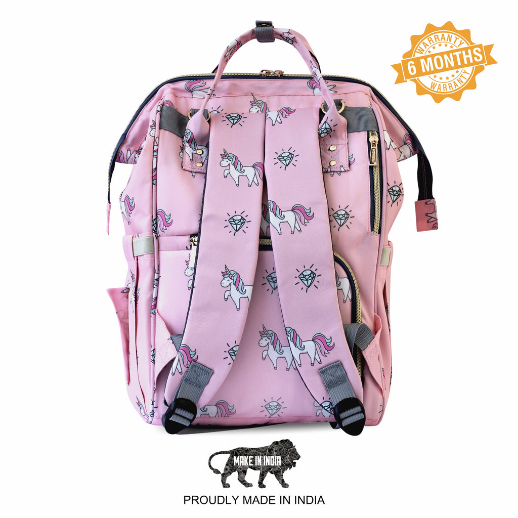 Motherly Elegant Diaper Bag for Mothers for Travel, Maternity Bag for Newborn Baby, Mothers Travelling Bag, Multipocket Water Resistant Baby Bag, Hospital Bag for Moms with Warranty - MOTHERLY
