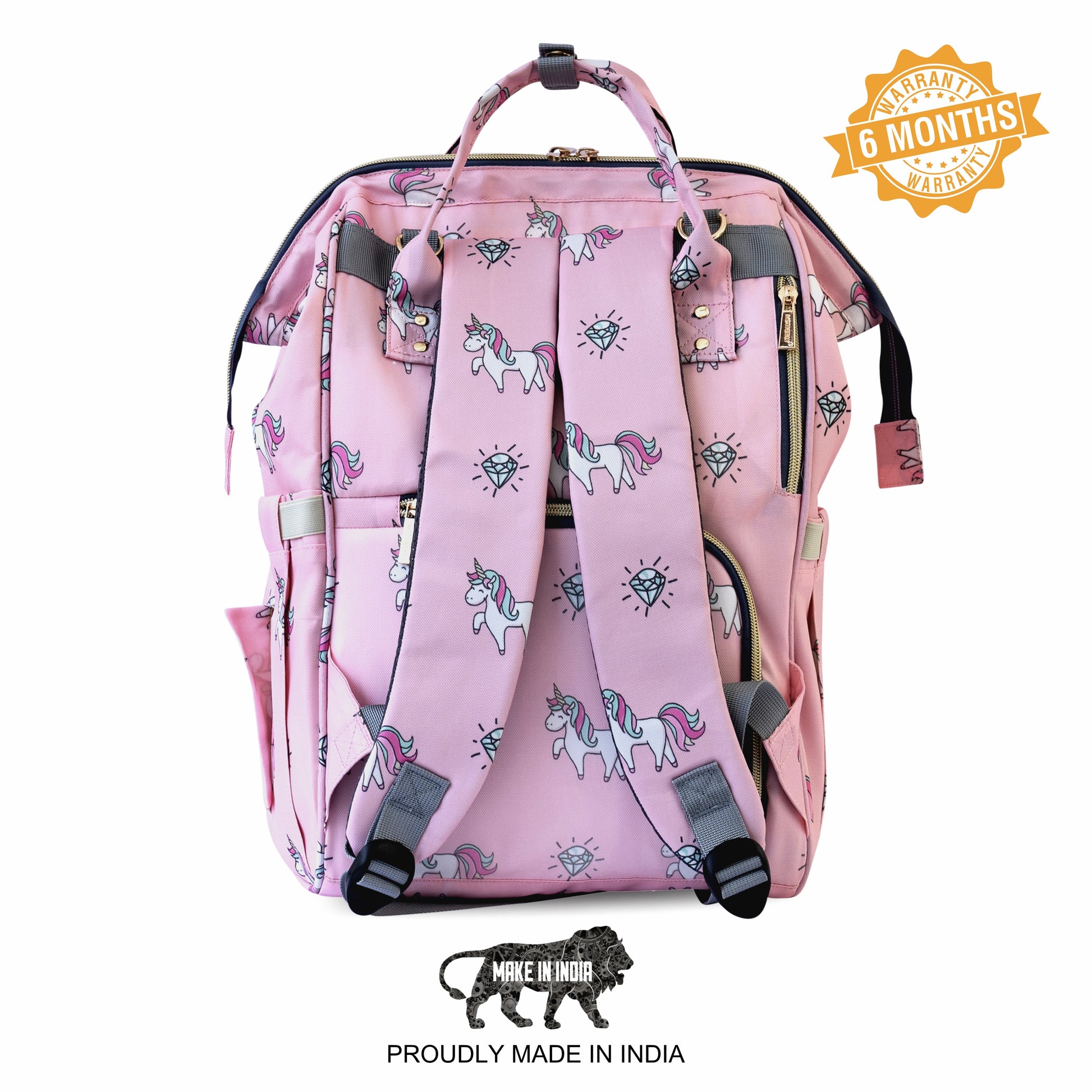 Motherly Elegant Diaper Bag for Mothers for Travel, Maternity Bag for Newborn Baby, Mothers Travelling Bag, Multipocket Water Resistant Baby Bag, Hospital Bag for Moms with Warranty - MOTHERLY