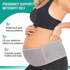 Motherly Maternity Belly Support Belt (Pre-Pregnancy-Type1, Grey, Free Size)