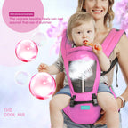 Motherly 2-in-1 Baby Carrier Bag for 6 to 36 Months - Kangaroo Style with Hip Seat for Comfort Carrying - MOTHERLY