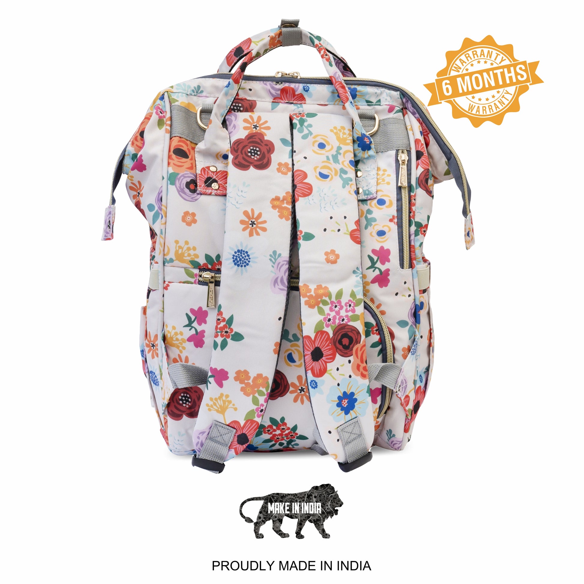 Motherly Elegant Diaper Bag for Mothers for Travel, Maternity Bag for Newborn Baby, Mothers Travelling Bag, Multipocket Water Resistant Baby Bag, Hospital Bag for Moms with Warranty - MOTHERLY