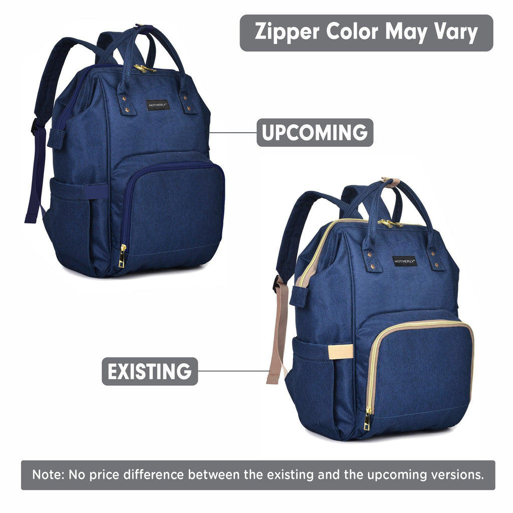 Motherly Crown Diaper Bag for Mothers for Travel with Mat, Stroller Hook, Bottle Cover/Multipocket Baby Bag/Water-resistant Diaper bags for mom/Maternity Bags for Mother and Baby - MOTHERLY