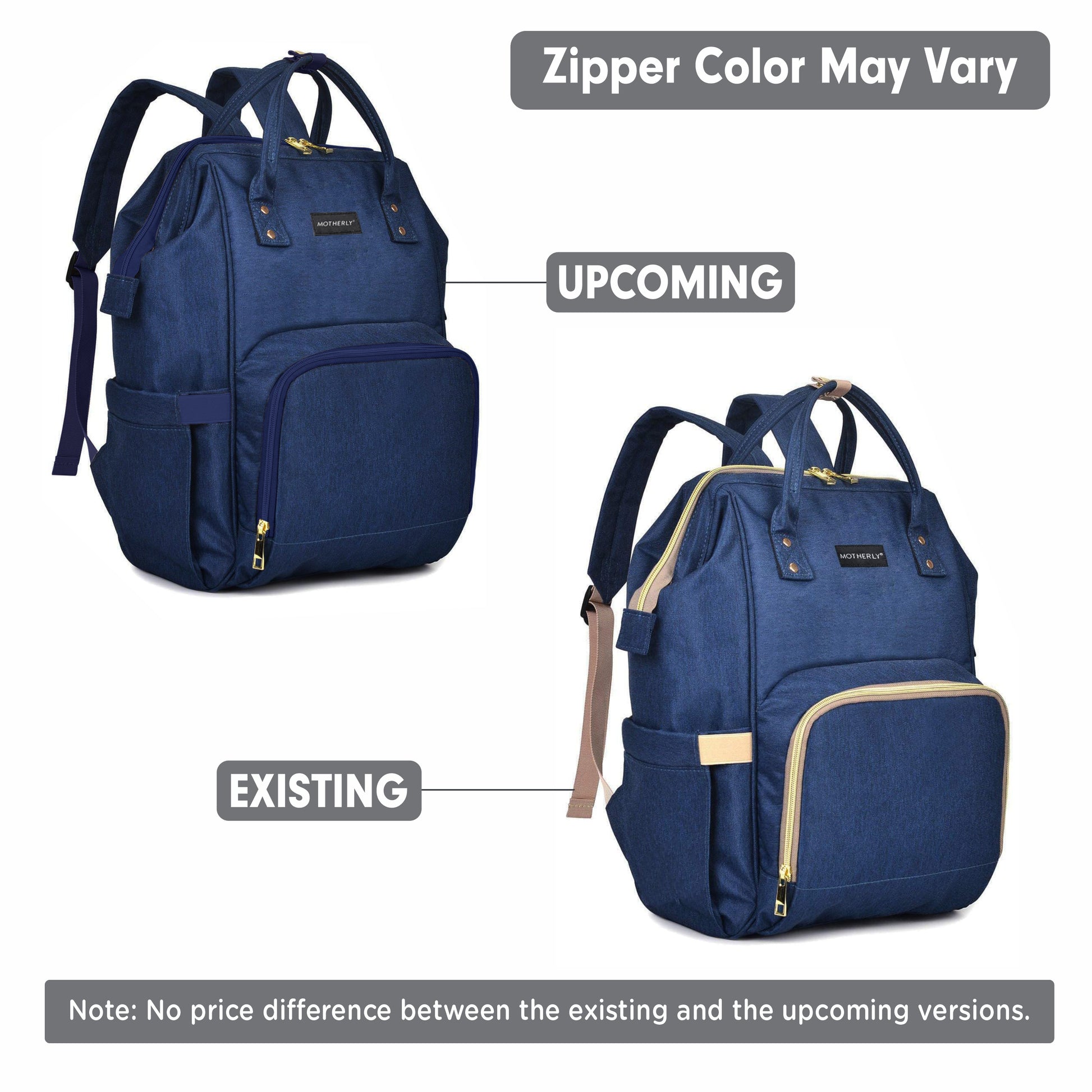 Motherly Crown Diaper Bag for Mothers for Travel with Mat, Stroller Hook, Bottle Cover/Multipocket Baby Bag/Water-resistant Diaper bags for mom/Maternity Bags for Mother and Baby - MOTHERLY