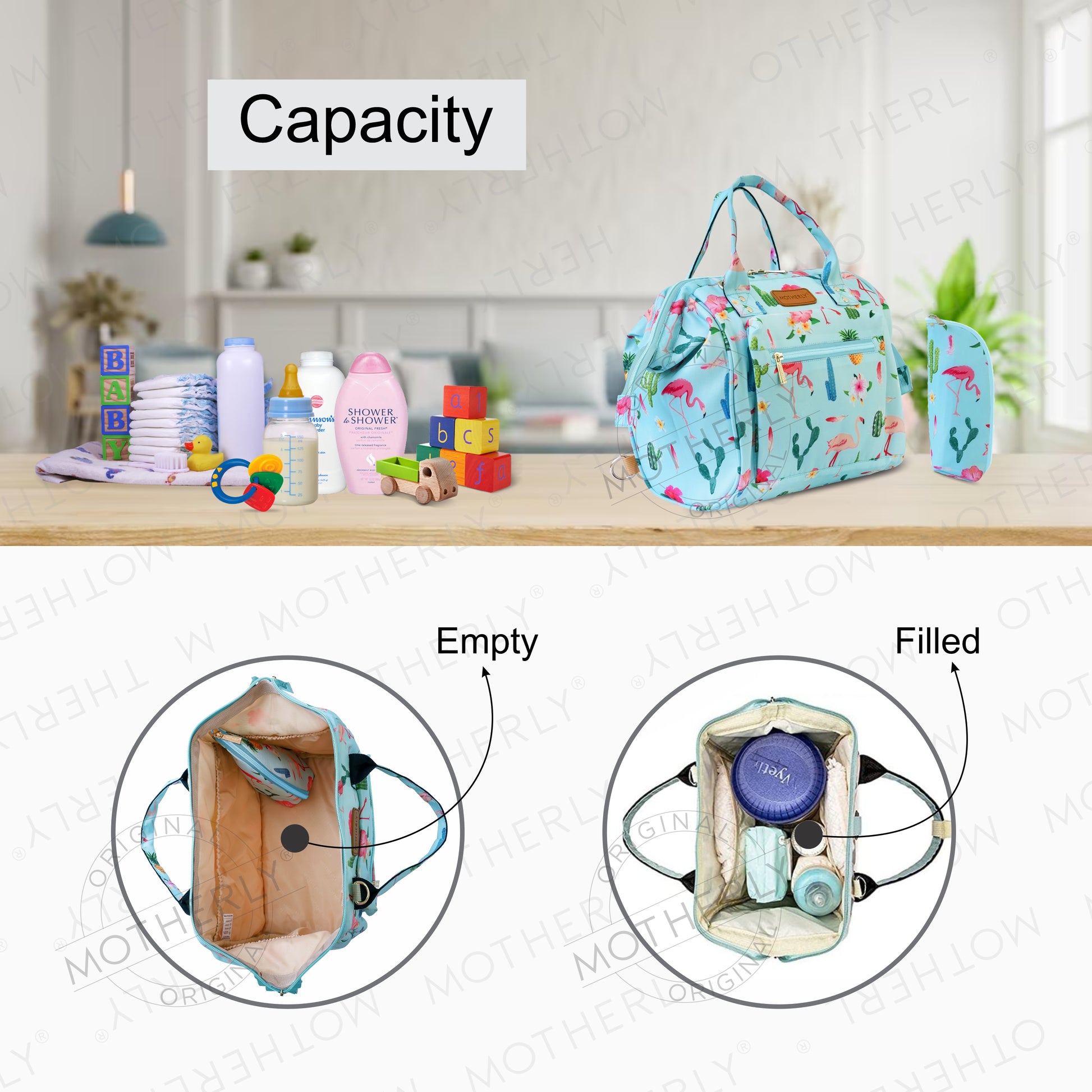 Motherly Nano Diaper Bag for Mothers | Small Diaper handbag for mom for Travel