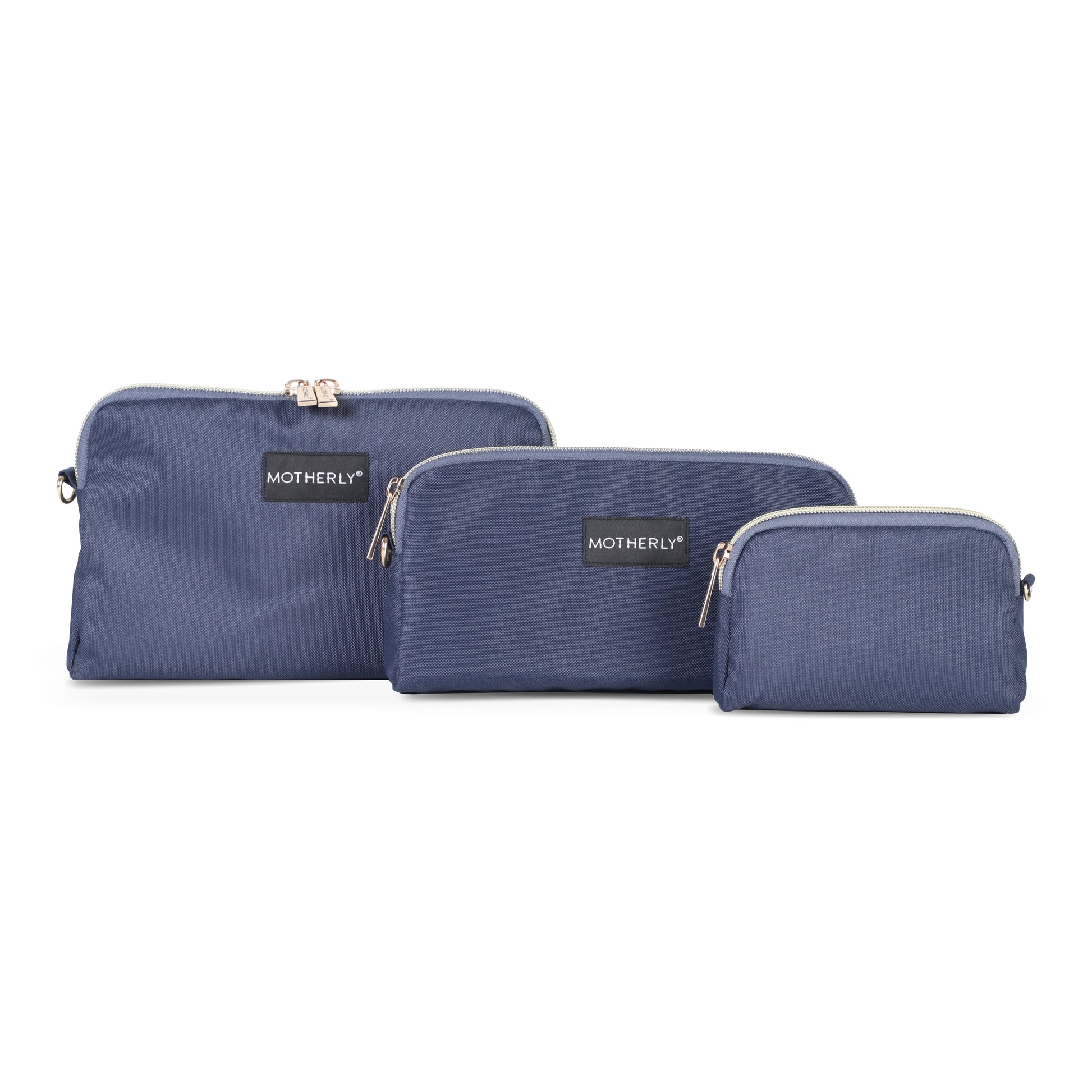 Motherly Diaper Organization Pouches, Pretty Travel Toiletry Bag Set for Women, Stylish Party Clutch or Handbag - MOTHERLY