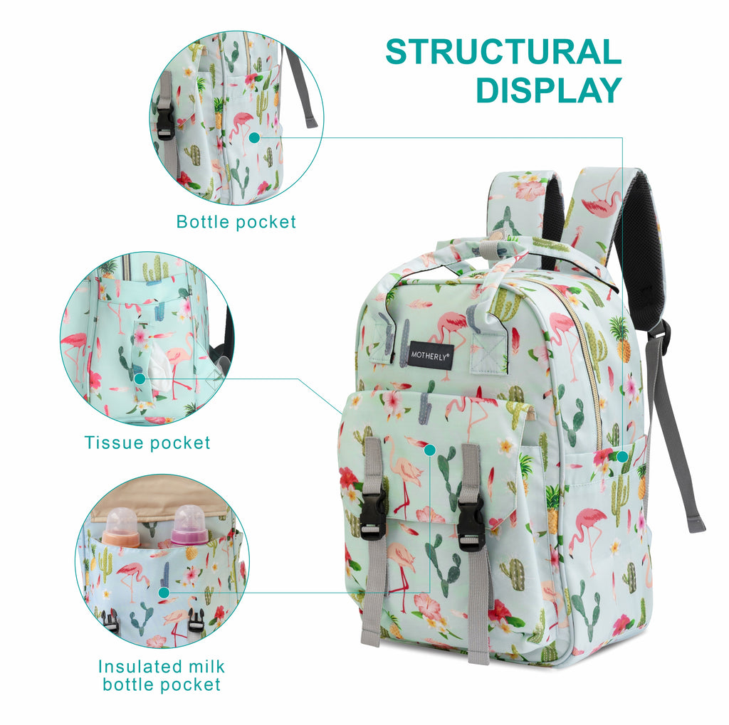 Motherly Solid Diaper Bag for Mothers for Travel, Maternity Bag for Newborn Baby, Mothers Travelling Bag, Multiple Pocket Water Resistant Baby Bag, Hospital Bag for moms (Black)