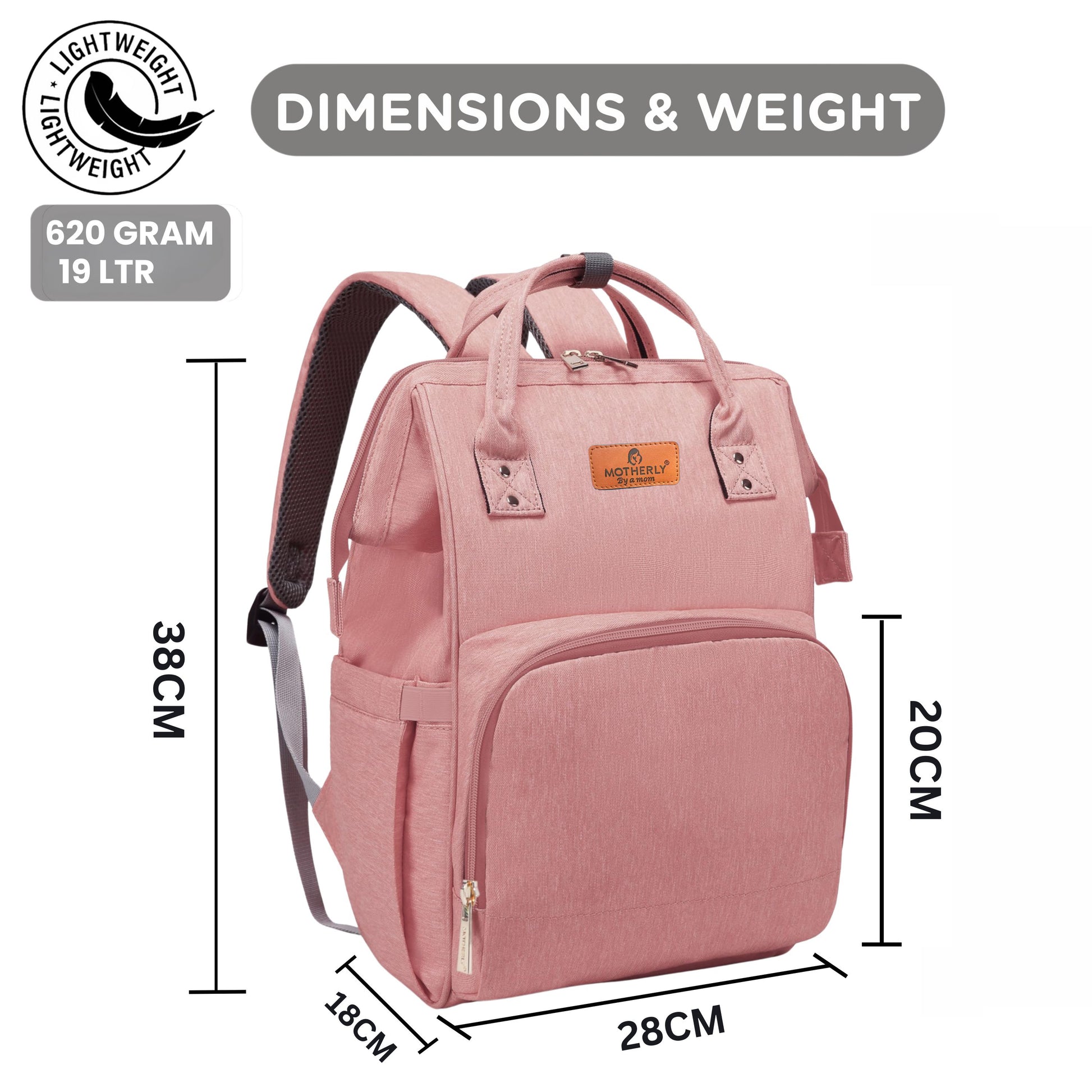Motherly Everyday Diaper Bag – Travel & Maternity Bag for Moms