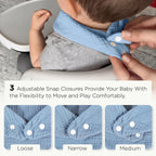 Motherly Bib for Baby 0 to 6 Month – Soft Muslin Baby Apron, Adjustable & Absorbent Bibs for Newborns to 12 Months Boys and girl (Multicolor) - MOTHERLY