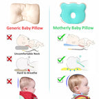 Baby Head Support Pillow Gentle Ergonomic and Comforting Design - MOTHERLY