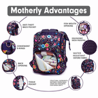 Motherly Elegant Diaper Bag for Moms – Water-Resistant Maternity & Travel Bag with Multiple Pockets & Warranty