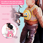 Motherly Children's Motorcycle Safety Harness Safe, Stylish Riding Companion with Two Wheeler Child Safety Belt - MOTHERLY