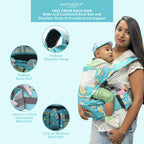 Motherly Baby Carrier for 0 to 3 Year Baby – Adjustable Hands Free 6-in-1 Baby Carrier with Detachable Hip Seat | baby carrier for new born |  Toddler Carrier with Head Support & Buckle Strap for Hiking & Everyday Use - MOTHERLY