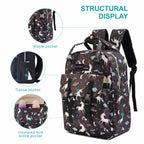 Motherly Solid Diaper Bag for Mothers for Travel, Maternity Bag for Newborn Baby, Mothers Travelling Bag, Multiple Pocket Water Resistant Baby Bag, Hospital Bag for moms (Black) - MOTHERLY
