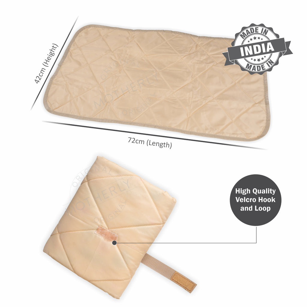 Motherly Oil Massage Mat for Newborn Baby, Reusable & Washable Portable Massage Pad (72 x 42 cm, 0-12 Months) - MOTHERLY
