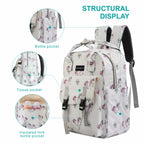 Motherly Solid Diaper Bag for Moms (Black) – Water-Resistant Maternity & Travel Bag with Multiple Pockets