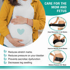 Motherly Maternity Belly Support Belt (Pre-Pregnancy-Type1, Grey, Free Size)