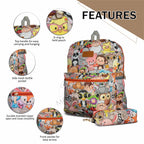 Motherly Kindergarten Backpack, Daycare Bags for Kids, Creche Bag Backpack Casual Backpack Picnic Bag for Kids, Unisex School Bag for Boys & Girls with Free Pencil Stationery Pouch (16 Inch) - MOTHERLY