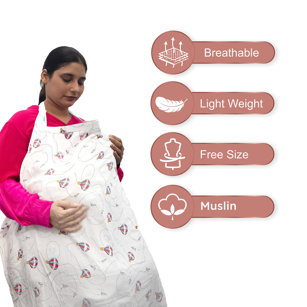 Motherly Nursing Breastfeeding Cover Scarf Cloth- Breast Feeding shawl