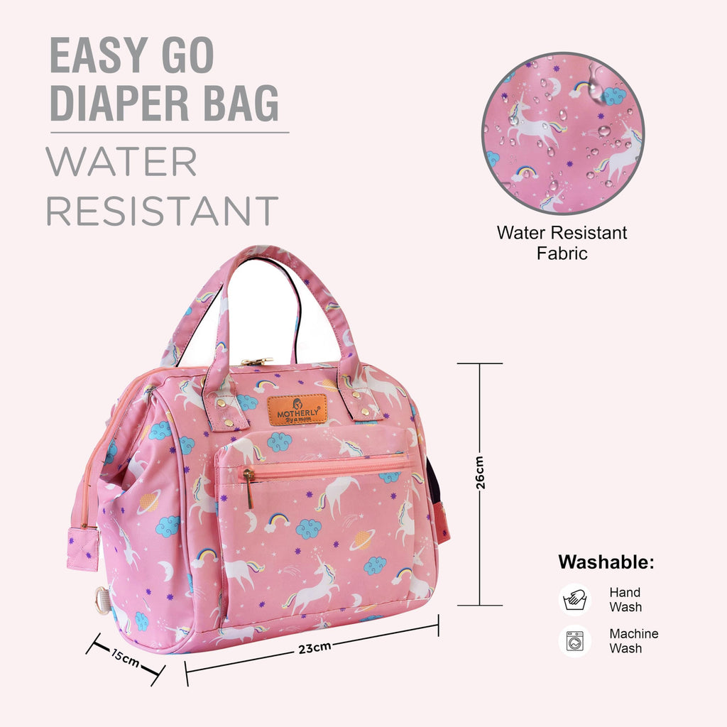 Motherly Elegant Diaper Bag for Moms – Water-Resistant Maternity & Travel Bag with Multiple Pockets & Warranty
