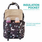 Motherly Solid Diaper Bag for Mothers for Travel, Maternity Bag for Newborn Baby, Mothers Travelling Bag, Multiple Pocket Water Resistant Baby Bag, Hospital Bag for moms (Black) - MOTHERLY