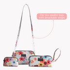 Motherly Diaper Organization Pouches, Pretty Travel Toiletry Bag Set for Women, Stylish Party Clutch or Handbag - MOTHERLY