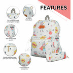 Motherly Kindergarten Backpack, Daycare Bags for Kids, Creche Bag Backpack Casual Backpack Picnic Bag for Kids, Unisex School Bag for Boys & Girls with Free Pencil Stationery Pouch (16 Inch) - MOTHERLY