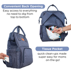 Motherly Crown Diaper Bag for Moms – Water-Resistant Travel & Maternity Bag with Multiple Pockets & 6-Month Warranty