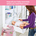 Motherly Baby Crib Organizer Hanging Diaper Storage Detachable Multiple Pockets Stackable Nursery Essentials - MOTHERLY