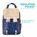 Motherly Solid Diaper Bag for Moms (Black) – Water-Resistant Maternity & Travel Bag with Multiple Pockets