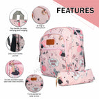 Motherly Kindergarten Backpack, Daycare Bags for Kids, Toddler Bag, Creche Bag Casual Backpack Picnic Bag for Kids, Unisex School Bag for Boys & Girls with Free Pencil Stationery Pouch (11 Inch) - MOTHERLY