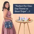 Motherly Mini Diaper Bag for Mothers for Travel | Small Maternity Handbag for Newborn Baby | Mothers Travelling Bag | Multiple Pockets Water Resistant Baby Bag I Hospital Bag for Moms (Unicorn Blue)