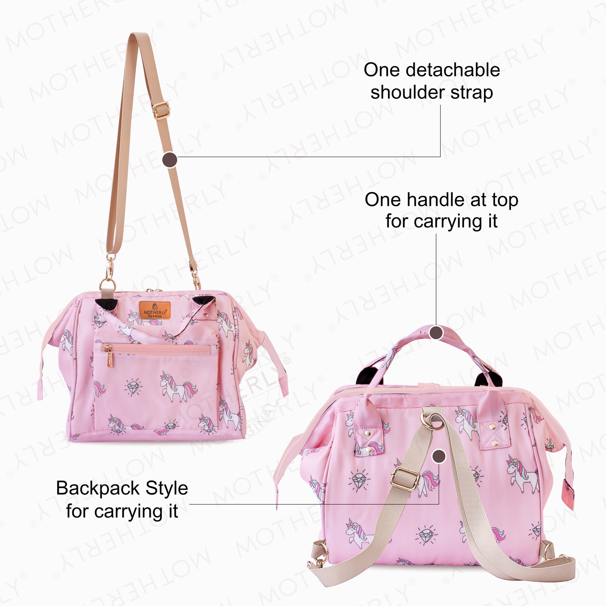 Motherly Nano Diaper Bag for Mothers | Small Diaper handbag for mom for Travel