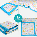 Motherly Baby Blanket 4 Layers Muslin Swaddle Wrap for All Season Blanket for Newborn Baby (Size 110 x 90 Cm) - MOTHERLY