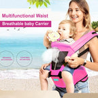 Motherly 2-in-1 Baby Carrier Bag for 6 to 36 Months - Kangaroo Style with Hip Seat for Comfort Carrying - MOTHERLY