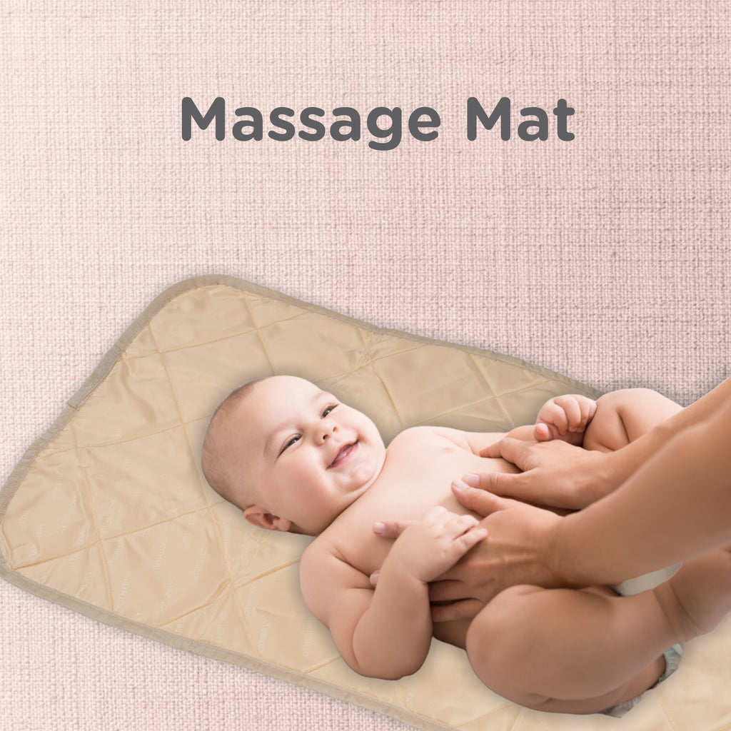 Motherly Combo Baby Diaper Changing mat and Oil Massage mat (Set of 2, 42 x 72 CM, 0-12 Months) - MOTHERLY