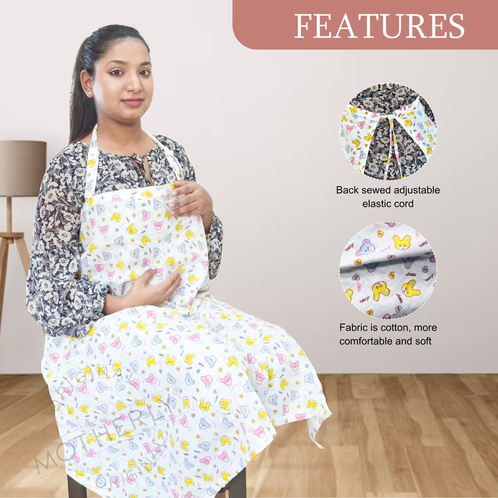 Motherly Nursing Breastfeeding Cover Scarf Cloth- Breast Feeding shawl - MOTHERLY