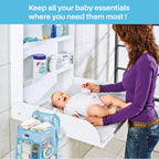 Motherly Baby Crib Organizer Hanging Diaper Storage Detachable Multiple Pockets Stackable Nursery Essentials - MOTHERLY