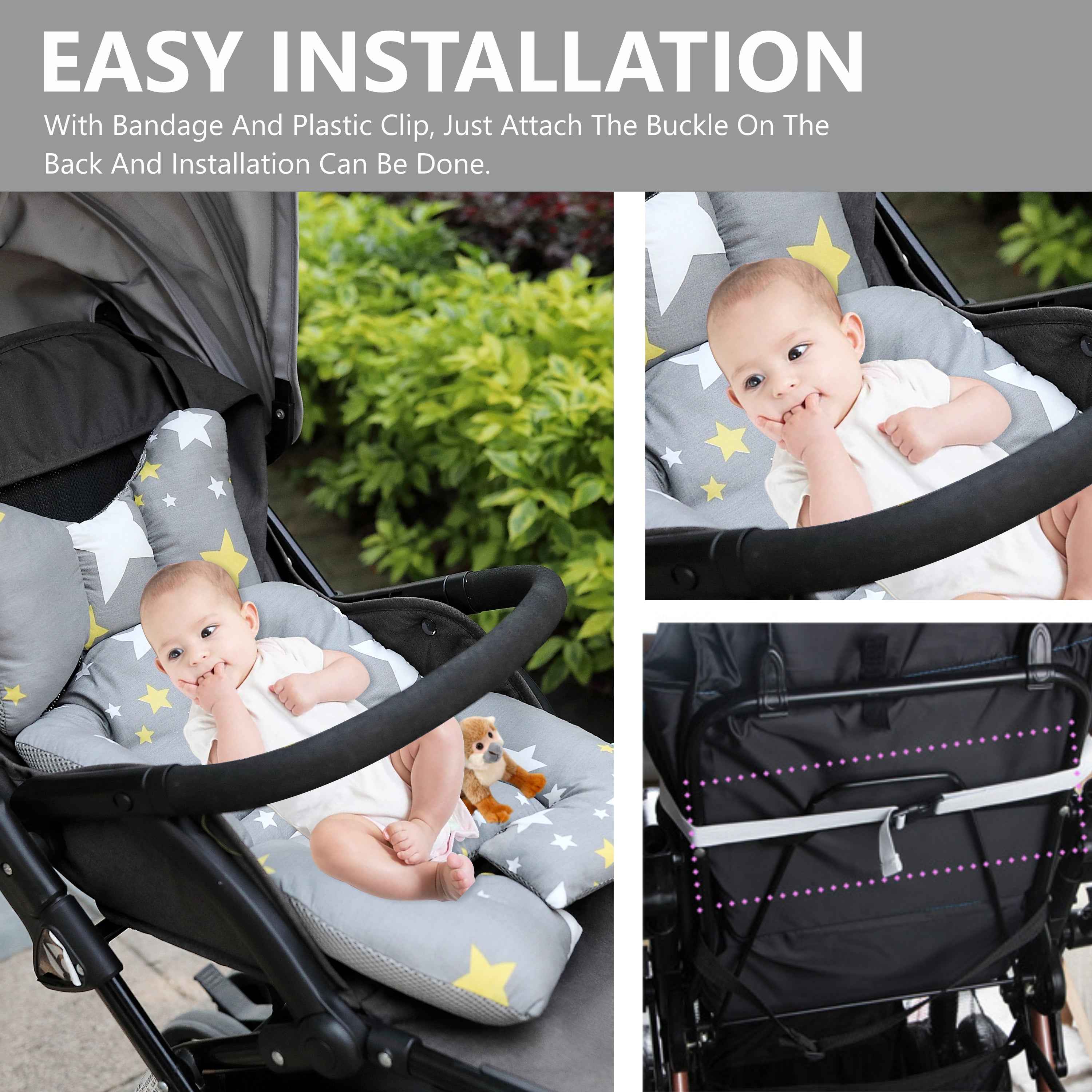 Starry Sky Baby Stroller Seat Cushion - Star Section