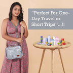 Motherly Mini Diaper Bag for Mothers for Travel | Small Maternity Handbag for Newborn Baby | Mothers Travelling Bag | Multiple Pockets Water Resistant Baby Bag I Hospital Bag for Moms (Unicorn Blue)