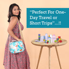 Motherly Mini Diaper Bag for Moms (Unicorn Blue) – Water-Resistant Travel & Maternity Handbag with Multiple Pockets